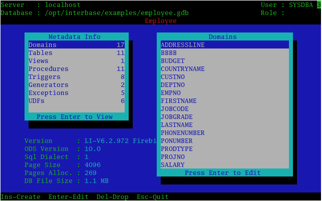 IBAdm for Linux Screenshot