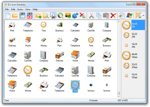 ICL-Icon Extractor Screenshot