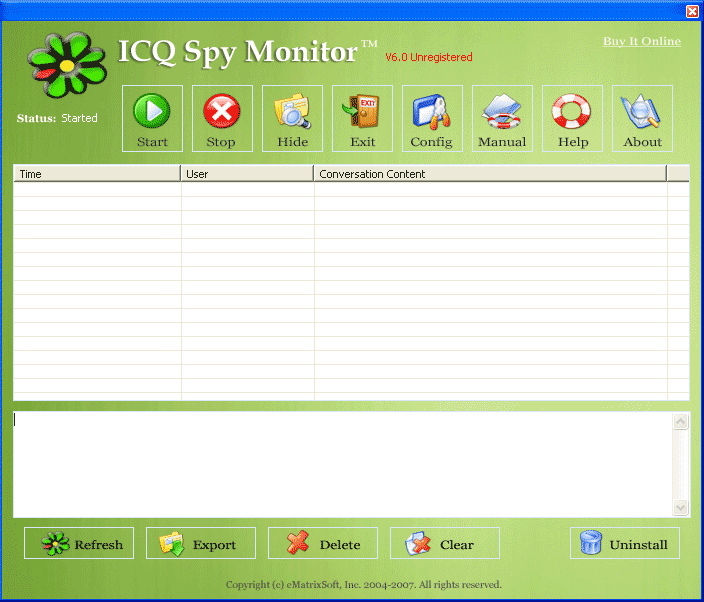 ICQ Spy Monitor 2007 Screenshot