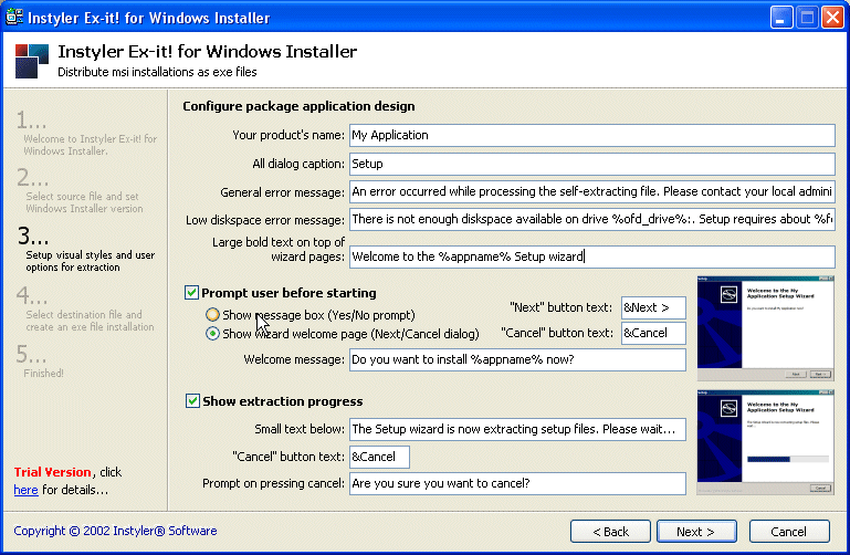 Instyler Ex-it! for Windows Installer Screenshot
