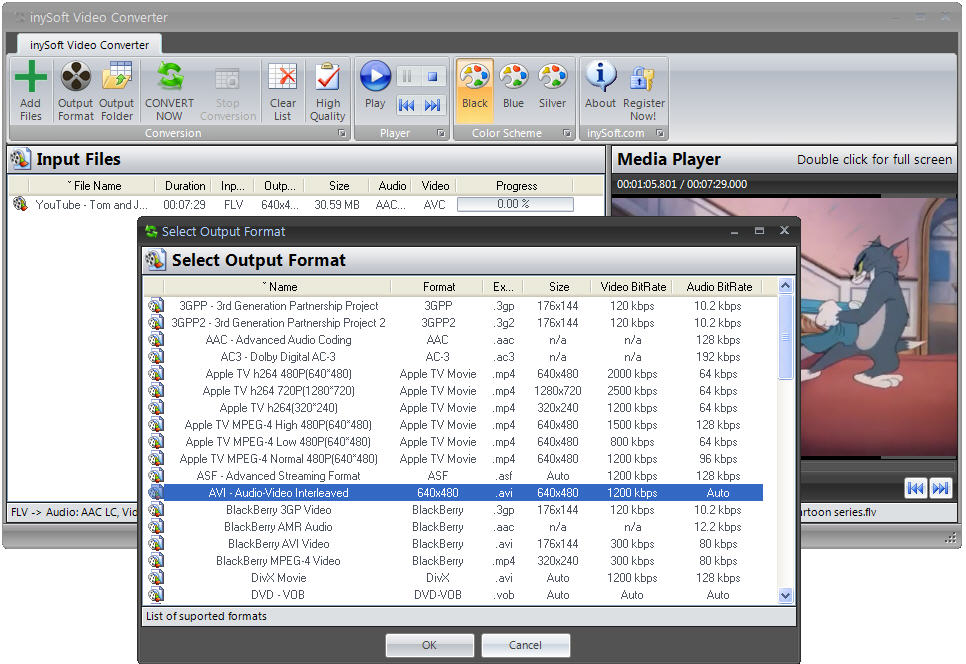 inySoft Video Converter Screenshot