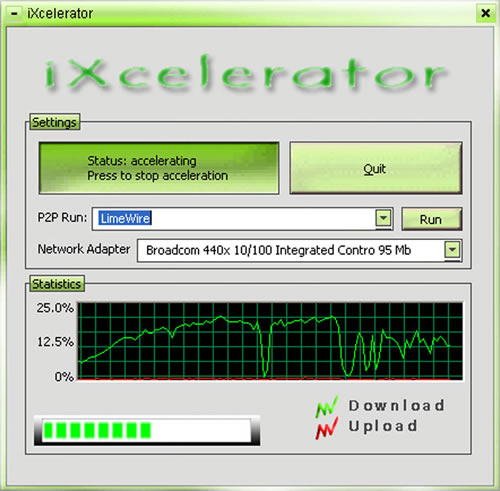 iXcelerator Screenshot
