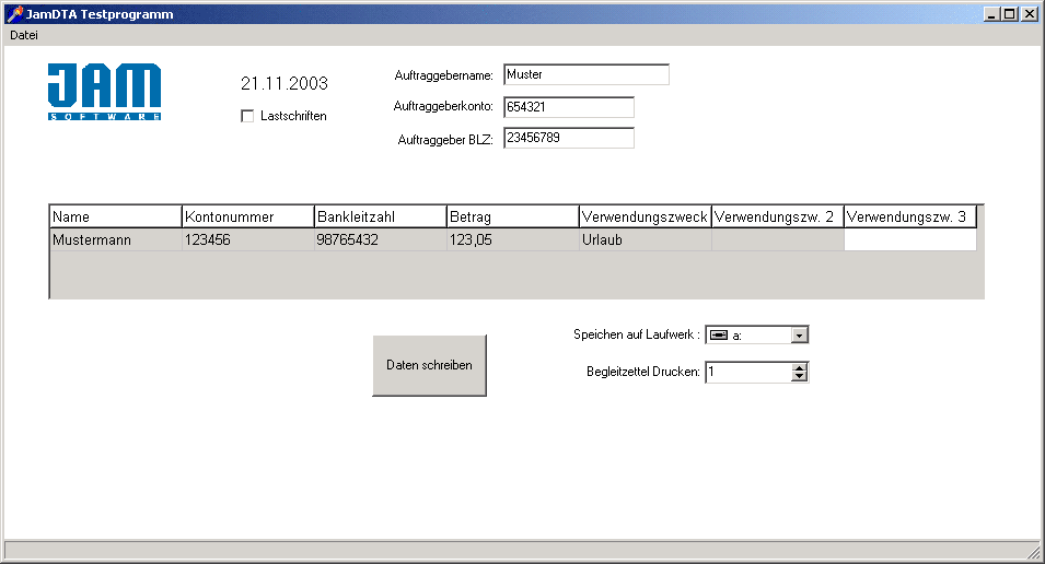 JamDTA Component for Delphi Screenshot