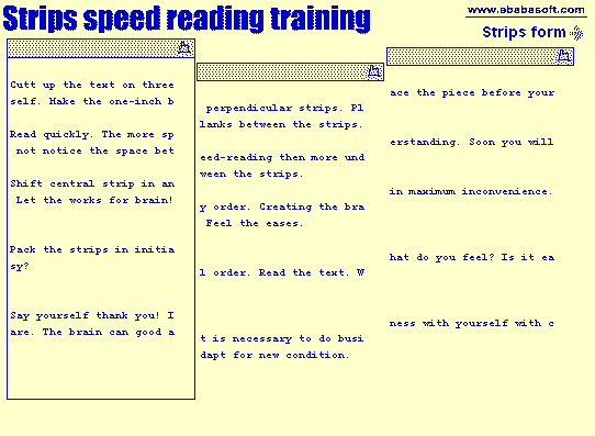 Key words perception Speed reading Screenshot
