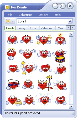Love II Smiley Collection for PostSmile Screenshot