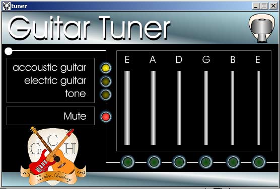 Mac classic Guitar tuner Screenshot