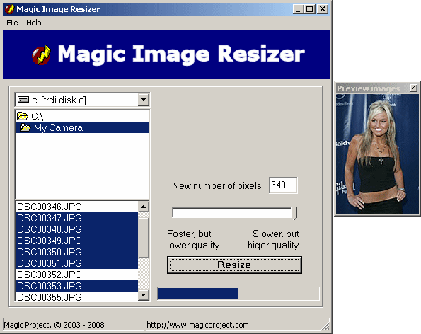 Magic Image Resizer Screenshot