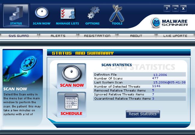 Malware Scanner Screenshot