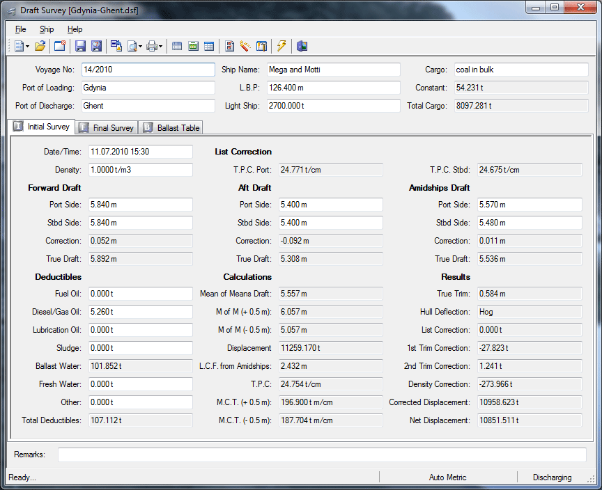 Maritime Software Suite Screenshot