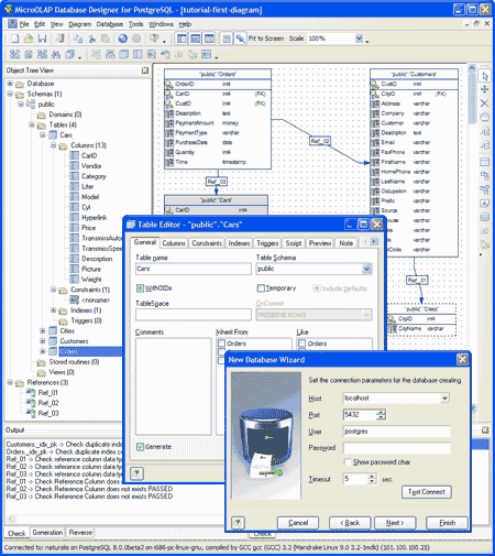 MicroOLAP Database Designer for PostgreSQL Screenshot