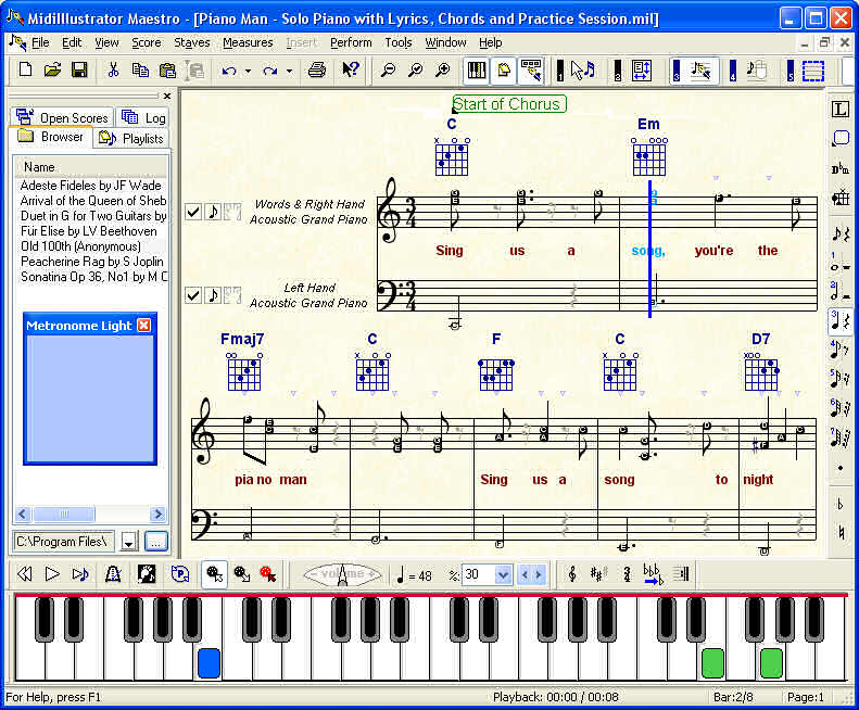 MidiIllustrator Music Notation Software Screenshot