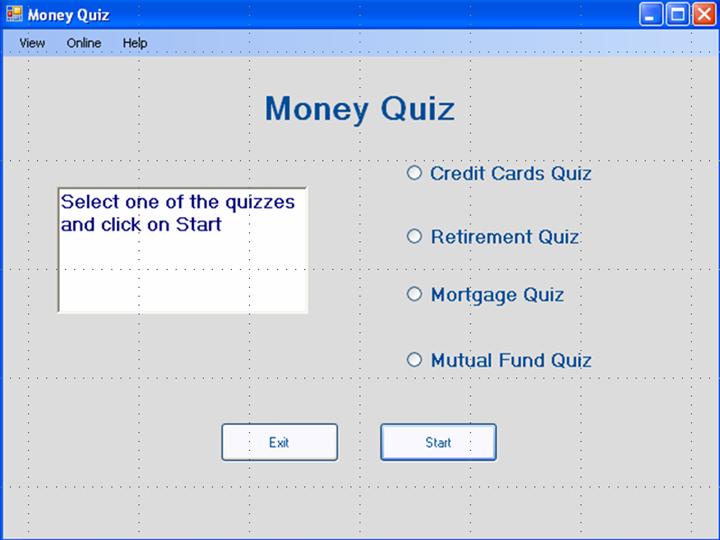 Money Quiz Screenshot