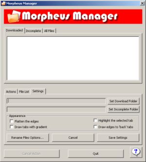 Morpheus Manager Screenshot