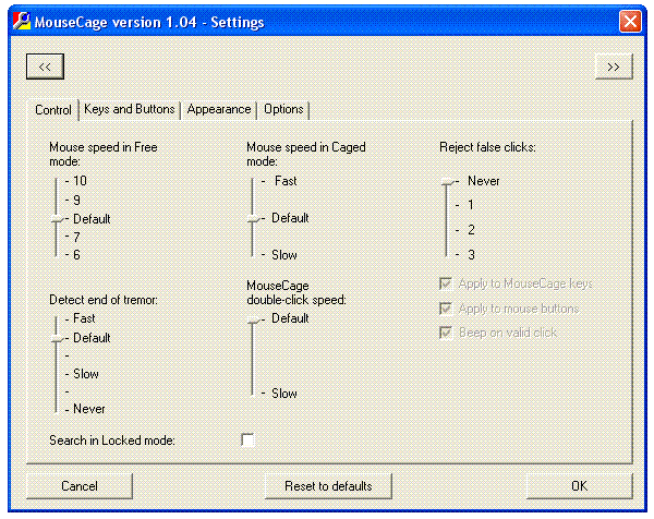 MouseCage Screenshot