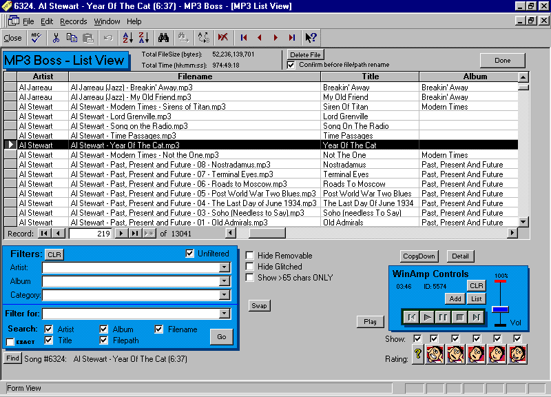 MP3 Boss - MP3 Database & Manager Screenshot