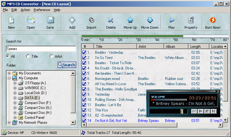 MP3 CD Converter Professional Screenshot