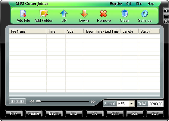 MP3 Cutter Joiner Screenshot