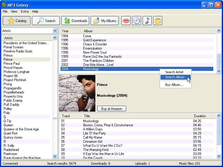 MP3 Galaxy Screenshot