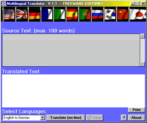 Multilingual Translator Screenshot