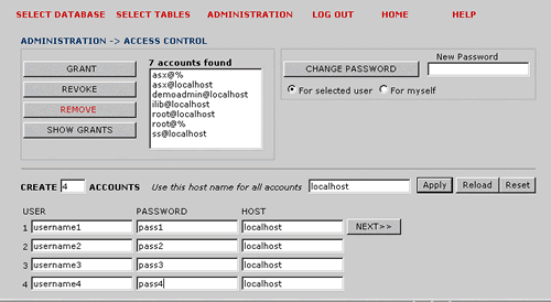 Mysql Data Manager Screenshot