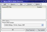 NBFree MP3 to WMA Converter Screenshot