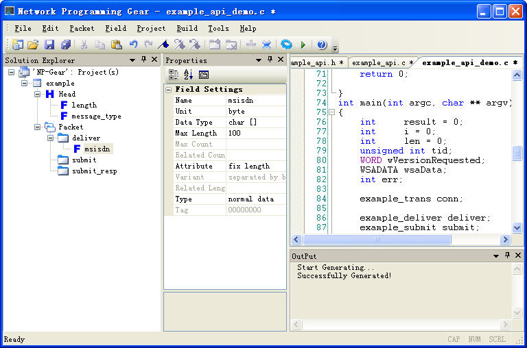 Network Programming Gear Screenshot