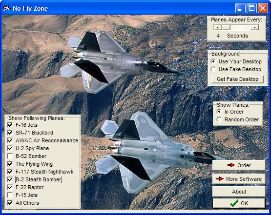 No Fly Zone Screensaver Screenshot