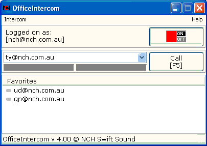OfficeIntercom Communication Software Screenshot