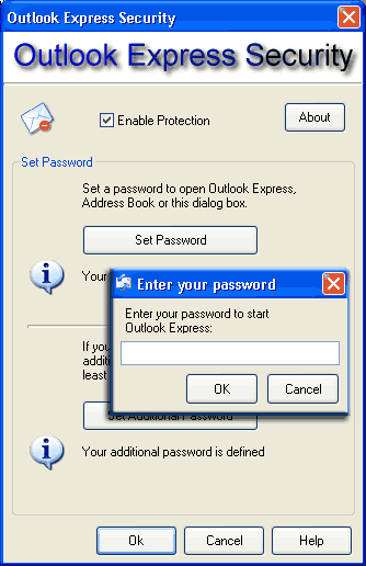 Outlook Express Security Screenshot
