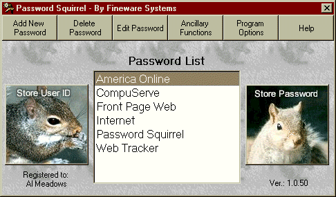 Password Squirrel Screenshot
