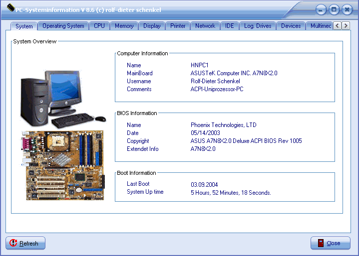 PC-INFO32 Screenshot