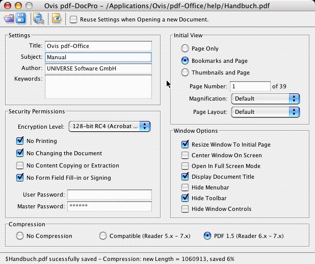 pdf-DocPro Server Edition Screenshot