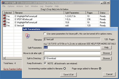 PDF U Split Desktop Edition Screenshot