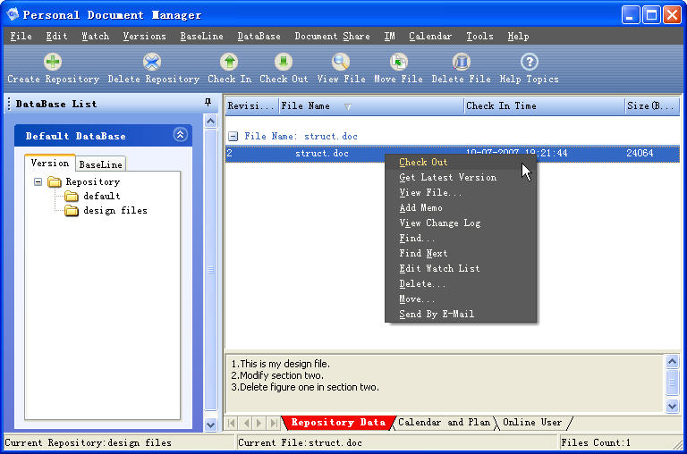 Personal Document Manager Screenshot