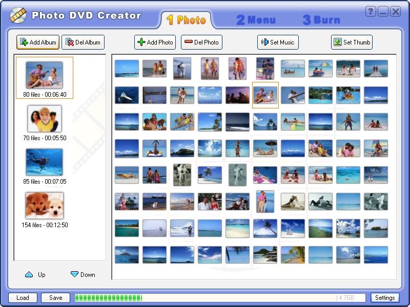 Photo DVD Creator Screenshot