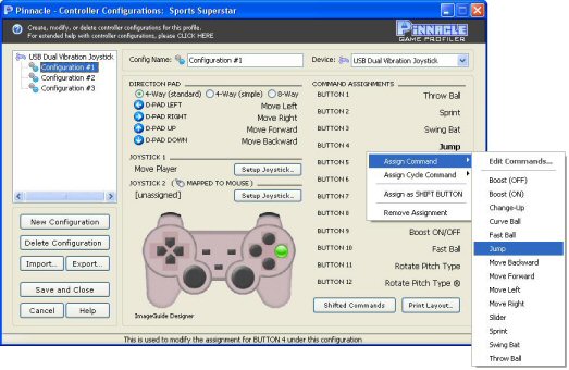 Pinnacle Game Profiler Screenshot