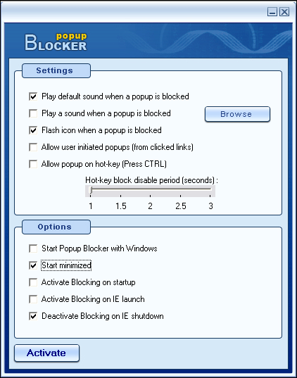 Popup Blocker Screenshot