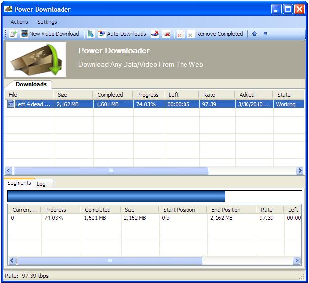 Power Downloader Screenshot