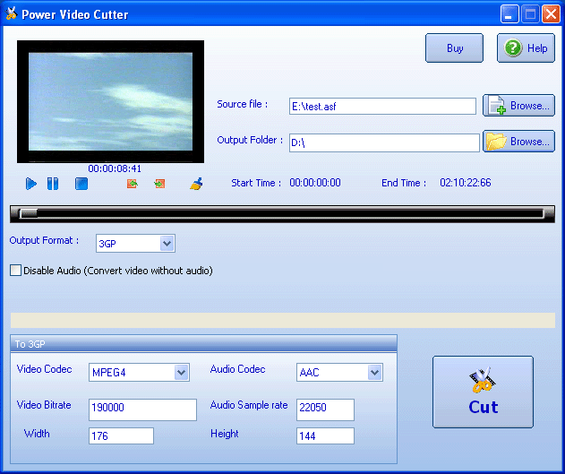 Power Video Cutter Screenshot