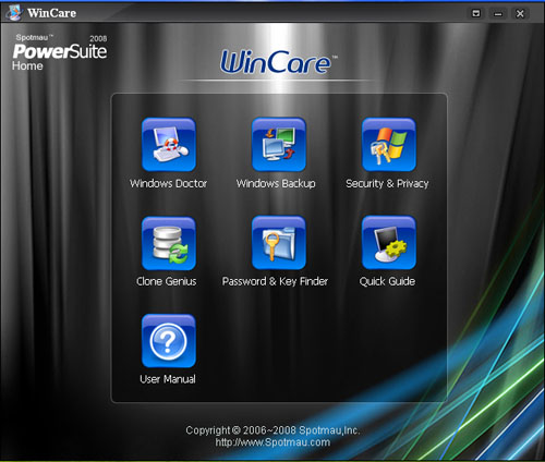 PowerSuite Home Screenshot