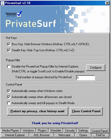 PrivateSurf Screenshot