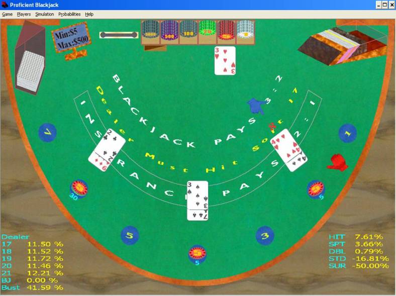 Proficient Blackjack Screenshot