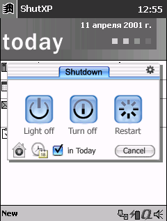 psShutXP - PDA power control Screenshot