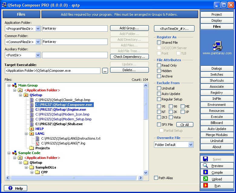 QSetup Installation Suite Screenshot
