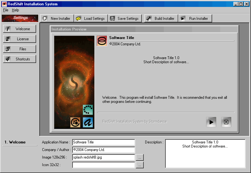 RedShift - Installation System Screenshot