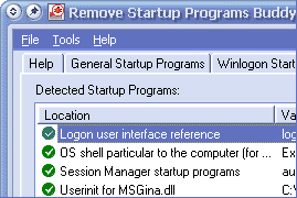 Remove Startup Programs Buddy Screenshot