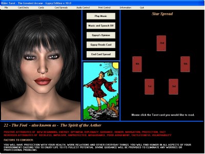 Rider Tarot - Gypsy Edition Screenshot