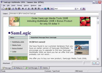 SamLogic MultiMailer Screenshot