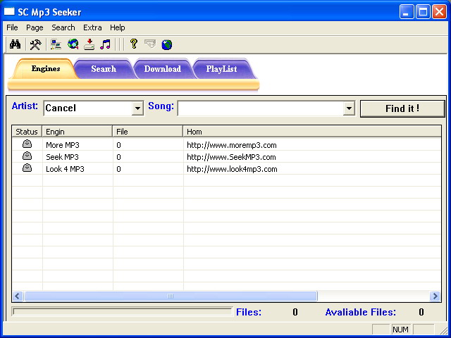 SC Free MP3 Seeker Screenshot