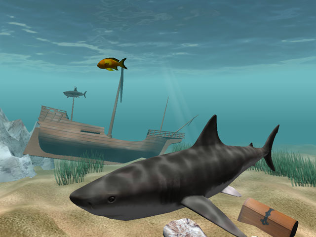 Shark Water World 3D Screensaver Screenshot